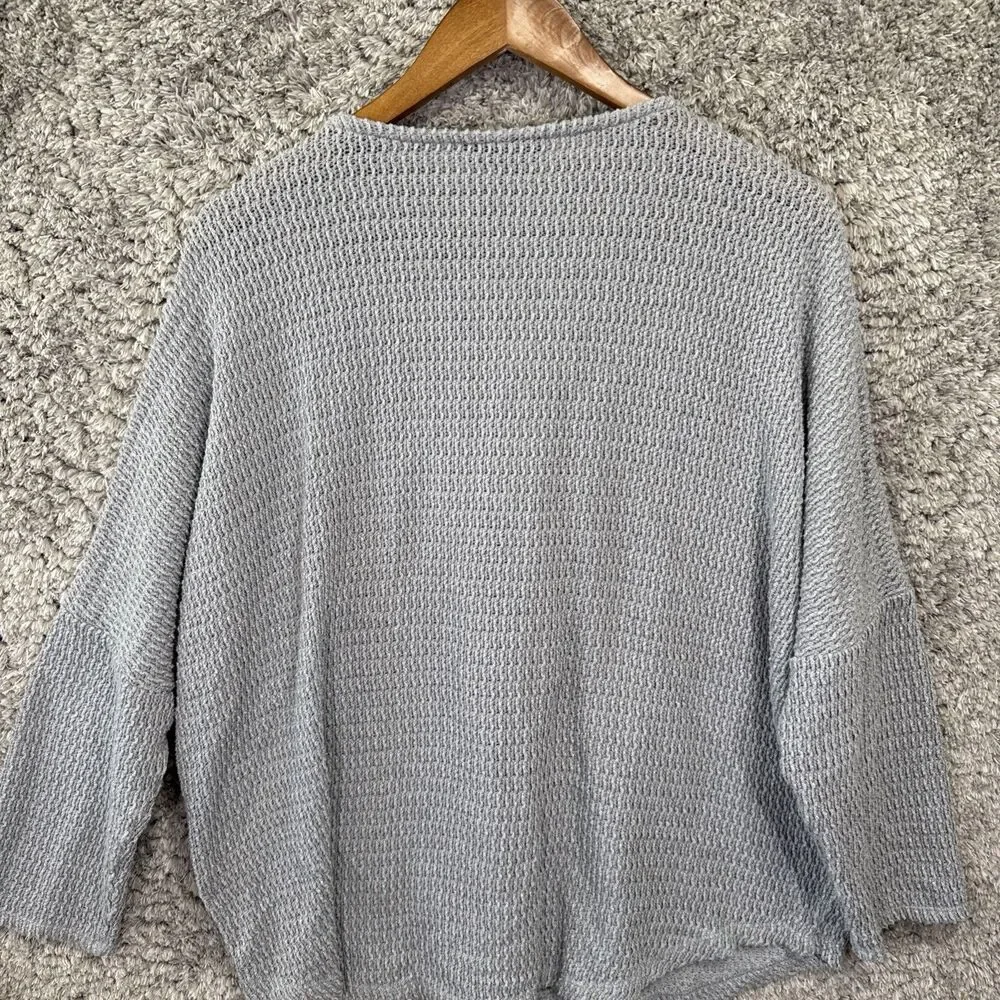 Alfani Woman 1X Knit Sweater Zipper Metallic Blouse Top Dolman Drop Sleeve - Picture 8 of 8